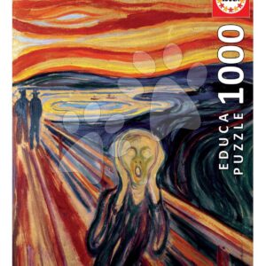 Puzzle The Scream Edvard Munch Educa 1000 dílků a Fix lepidlo
