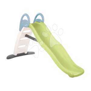 Skluzavka s dvojitou vlnou s vodotryskem 2metrová Funny Slide Green Toboggan Life Smoby s pevnou konstrukcí a UV filtrem od 24 měsíců