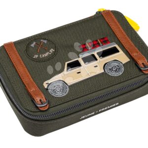 Školní penál Pencil Box Filled Camp Life Jeune Premier ergonomický luxusní provedení 20*7 cm