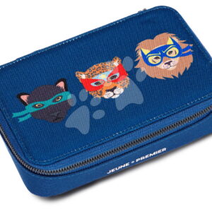 Školní penál Pencil Box Filled Supercats Jeune Premier ergonomický luxusní provedení 20*7 cm