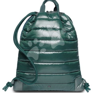 Školní vak na tělocvik a přezůvky City Bag Puffer Green Jeune Premier ergonomické luxusní provedení 40*36 cm