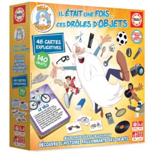 Společenská hra Once Upon a time Objects Educa Učíme se o historii předmětů 140 dílků ve francouzštině od 6 let